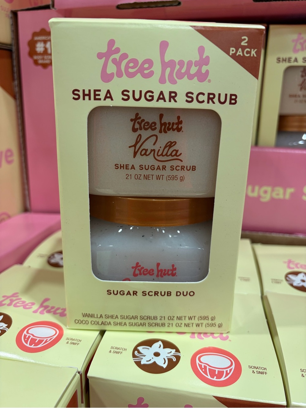 Tree Hut Vanilla Shea Sugar Scrub Duo — Cream & Brown